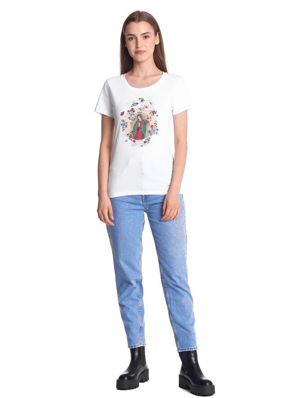 Nastrovje Potsdam Vive Maria College Maria Damen T-Shirt weiss Letzte 3 Tage