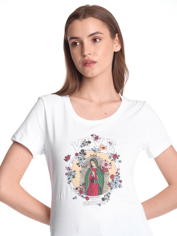 Nastrovje Potsdam Vive Maria College Maria Damen T-Shirt weiss Letzte 3 Tage