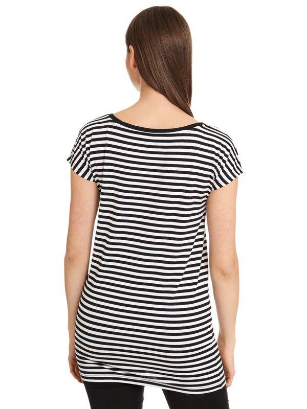 Nastrovje Potsdam Pussy Deluxe Stripes Loose Damen Loose-Shirt schwarz/weiß Zeitbegrenzte Promotion