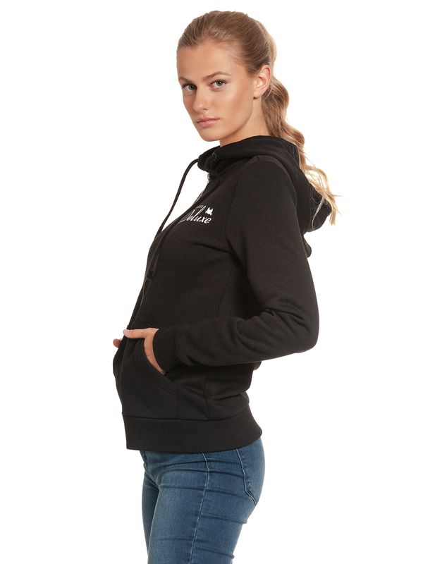 Nastrovje Potsdam Pussy Deluxe Stay Safe Lace Mask Damen Kapuzensweatjacke schwarz Speichern exportieren