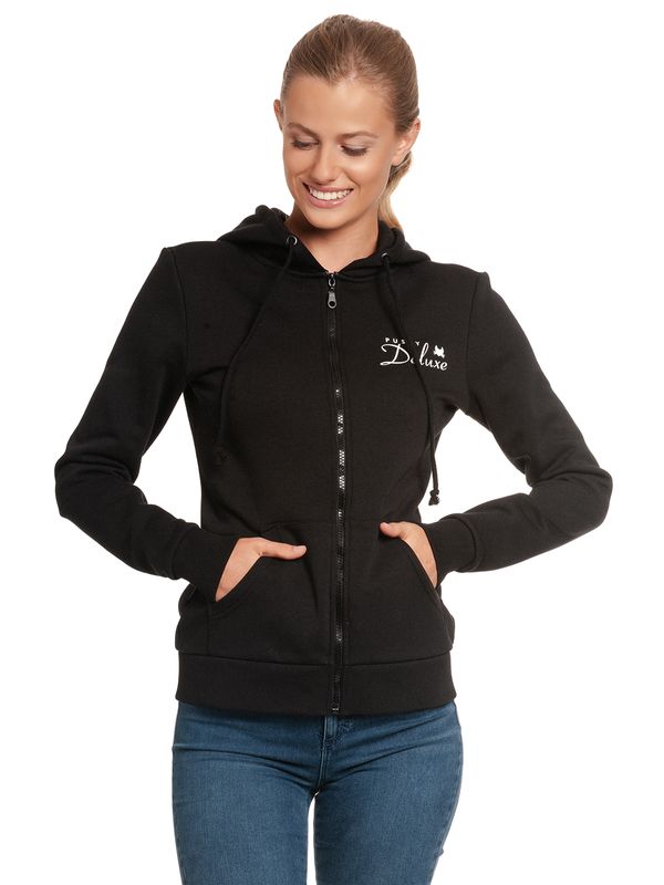 Nastrovje Potsdam Pussy Deluxe Stay Safe Lace Mask Damen Kapuzensweatjacke schwarz Speichern exportieren