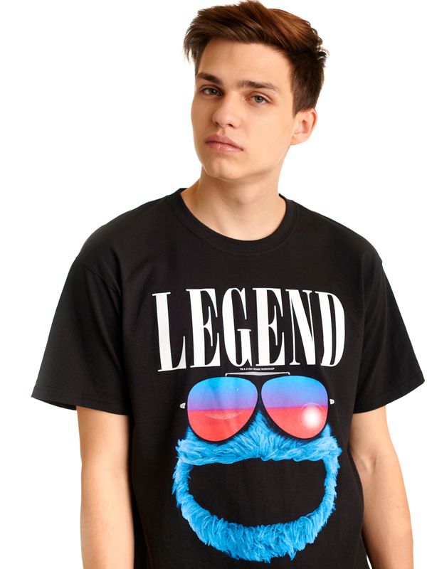 Nastrovje Potsdam Sesamstrasse Cookie Legend Herren T-Shirt schwarz Online