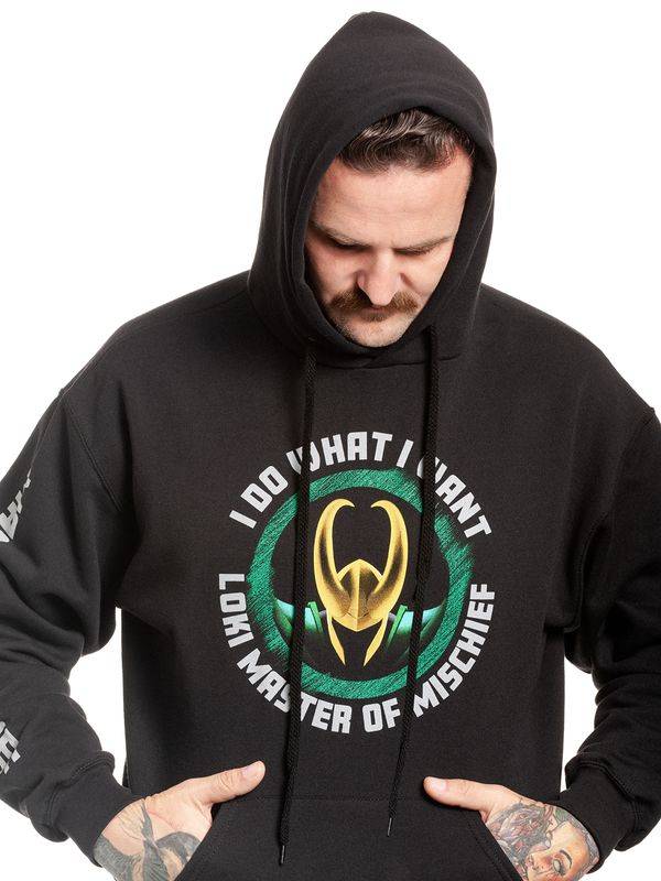 Nastrovje Potsdam Loki Master Of Mischief Herren Kapuzensweatshirt schwarz Verkauf