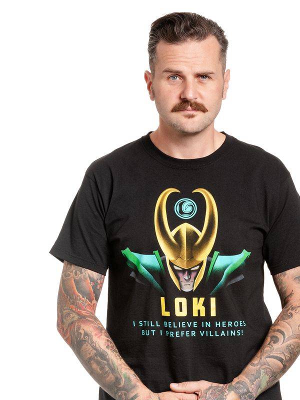 Nastrovje Potsdam Loki Villains Herren T-Shirt schwarz Angebote