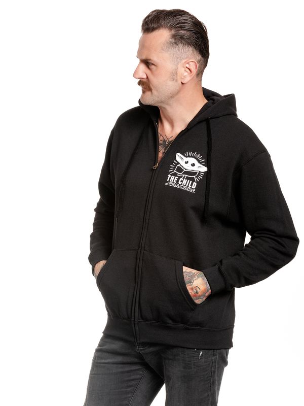 Nastrovje Potsdam The Mandalorian Baby Yoda Herren Kapuzensweatjacke schwarz Hotsell
