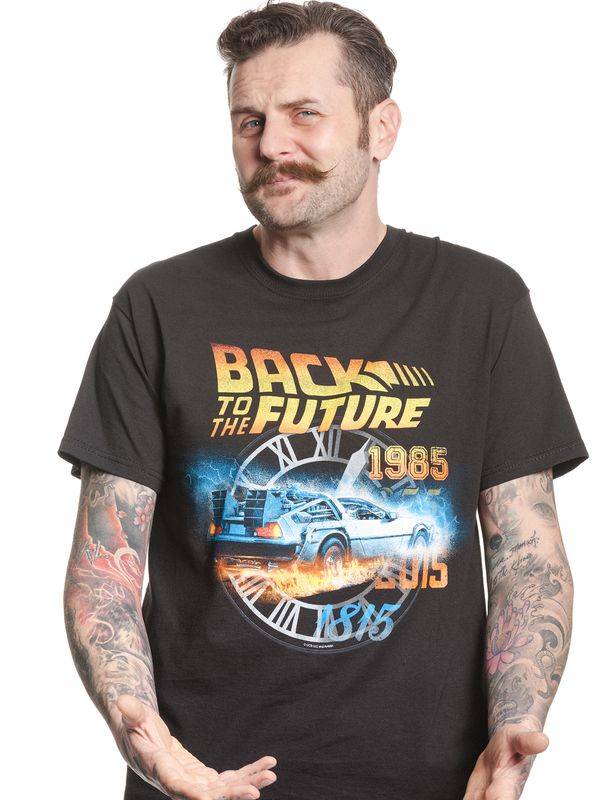 Nastrovje Potsdam Back To The Future Time Herren T-Shirt schwarz Schlussverkauf