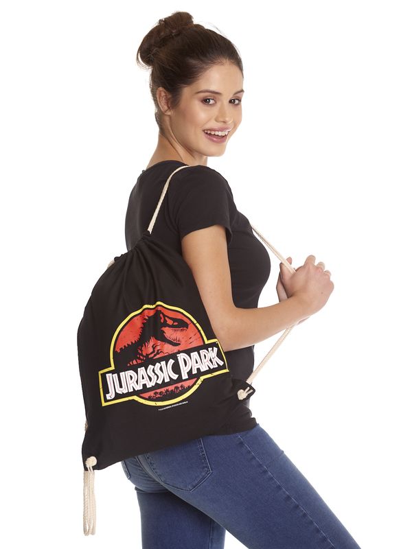 Nastrovje Potsdam Jurassic Park Logo Gymbag schwarz Meist gekauft