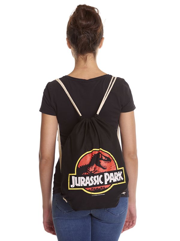 Nastrovje Potsdam Jurassic Park Logo Gymbag schwarz Meist gekauft