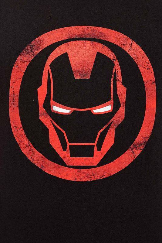 Nastrovje Potsdam Iron Man Sign Herren T-Shirt schwarz Limitierter Zeitrabatt