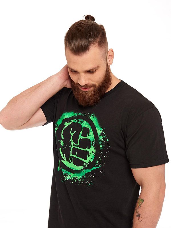 Nastrovje Potsdam The Hulk Punch Herren T-Shirt schwarz NH Fabrik Onlineshop