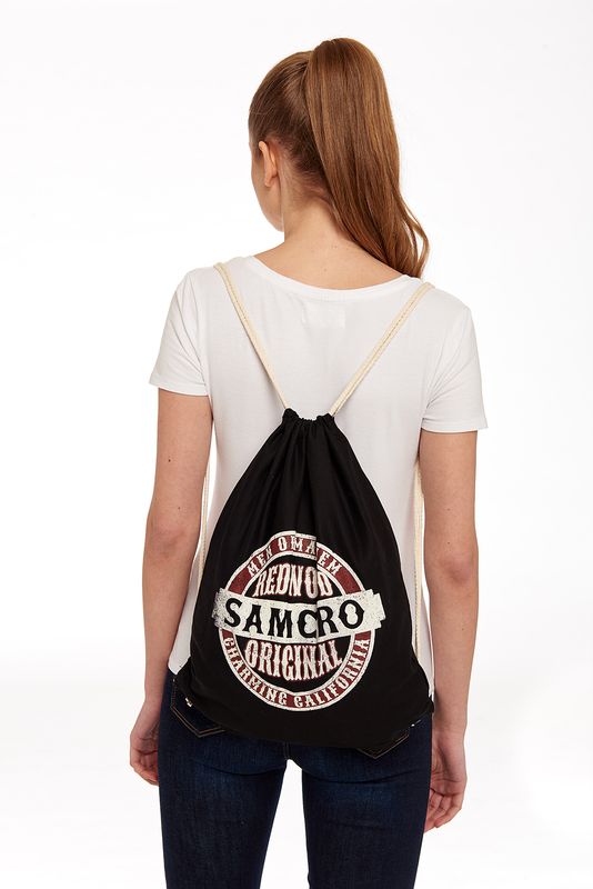 Nastrovje Potsdam Sons of Anarchy Gymbag schwarz Fabrikpreis
