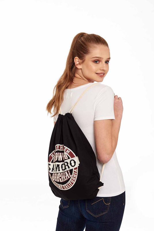Nastrovje Potsdam Sons of Anarchy Gymbag schwarz Fabrikpreis