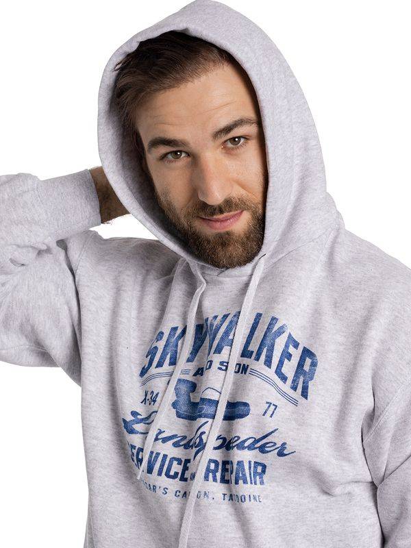 Nastrovje Potsdam Star Wars Skywalker Herren Kapuzensweatshirt grau meliert Großer Ausverkauf