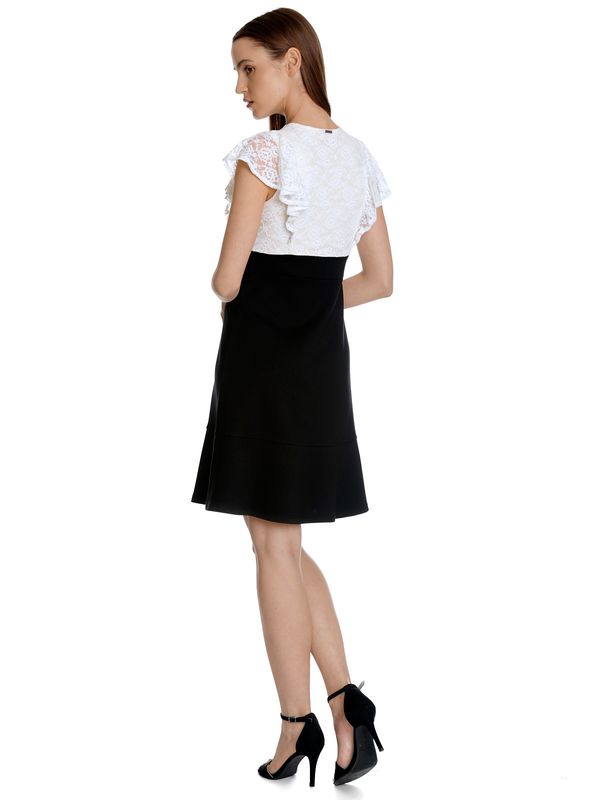 Nastrovje Potsdam Vive Maria Lovely Party Damen A-Linien-Kleid creme allover/schwarz Lagerräumung