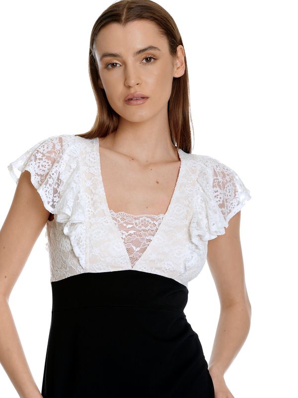 Nastrovje Potsdam Vive Maria Lovely Party Damen A-Linien-Kleid creme allover/schwarz Lagerräumung