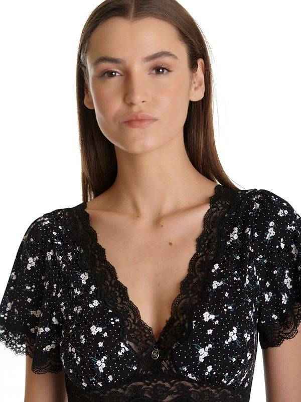 Nastrovje Potsdam Vive Maria Valérie In Paris Damen T-Shirt schwarz allover Neueste Mode