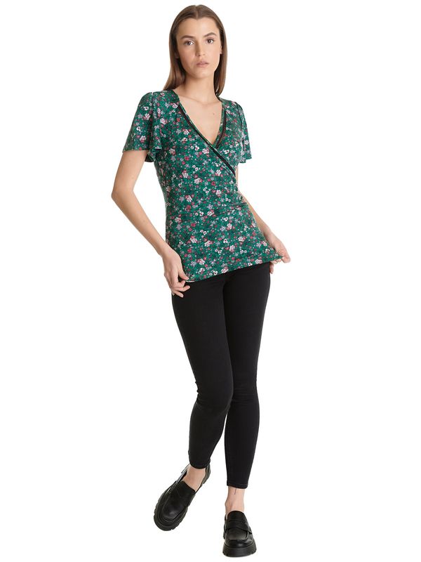 Nastrovje Potsdam Vive Maria Garden Of Eden Damen T-Shirt grün allover Räumungsverkauf