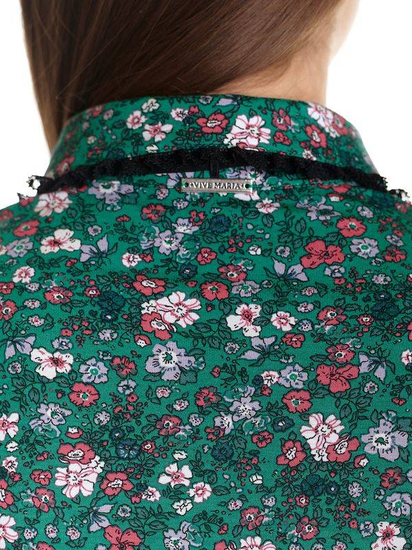Nastrovje Potsdam Vive Maria Garden Of Eden Damen Shirtbluse grün allover Kauf eins, bekomm eins gratis