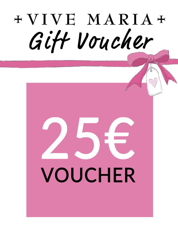 Nastrovje Potsdam Vive Maria Geschenkgutschein 25 EUR englisch