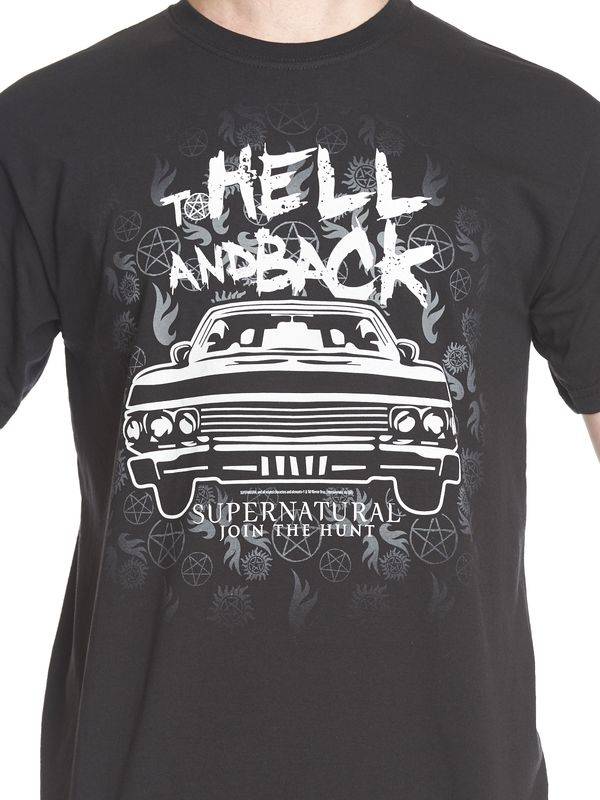 Nastrovje Potsdam Supernatural To Hell Herren T-Shirt schwarz Super Sparpreis
