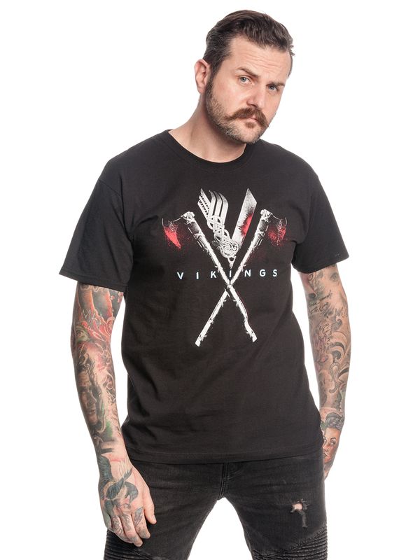 Nastrovje Potsdam Vikings Axe Herren T-Shirt schwarz