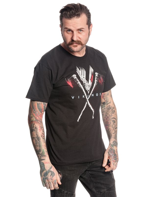 Nastrovje Potsdam Vikings Axe Herren T-Shirt schwarz Bis zu 50% Rabatt