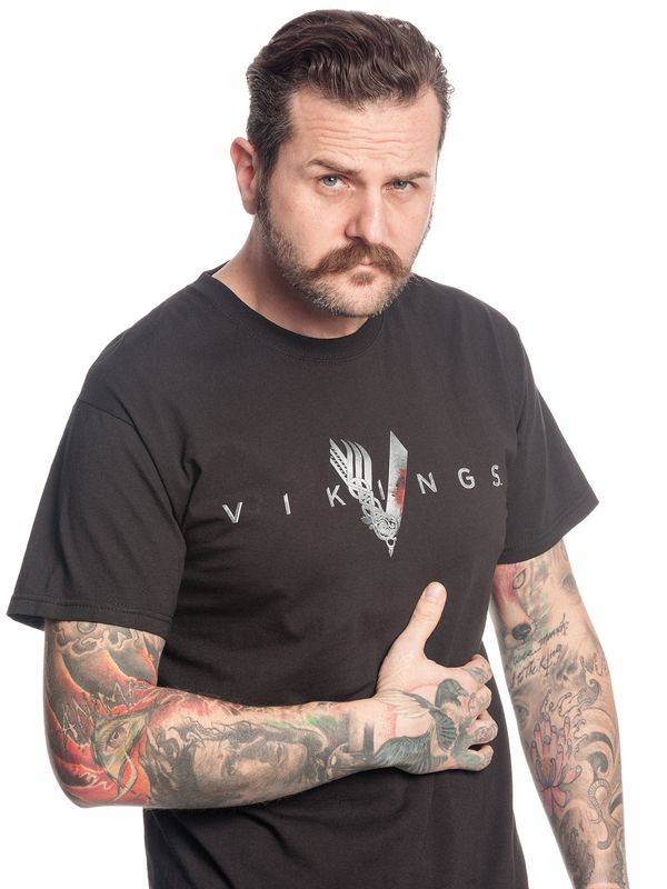 Nastrovje Potsdam Vikings Welcome Herren T-Shirt schwarz Bis zu 60% Rabatt