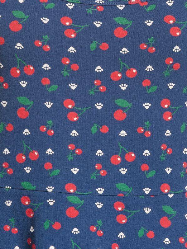 Nastrovje Potsdam Pussy Deluxe Cat Paws & Cherries Damen Spaghettikleid blau allover Online