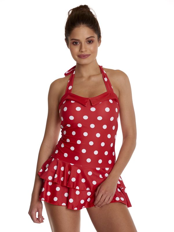Nastrovje Potsdam Pussy Deluxe Damen Badeanzug rot allover Günstiger Verkauf