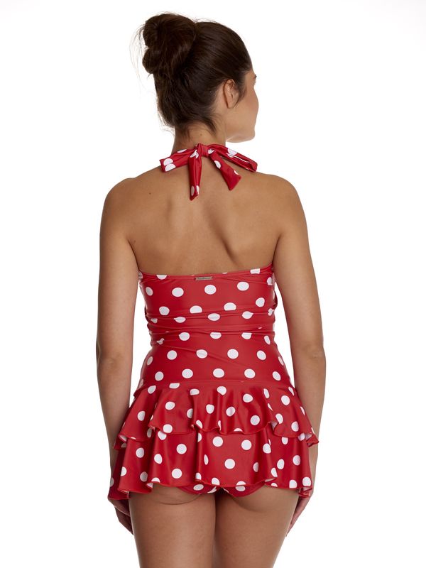 Nastrovje Potsdam Pussy Deluxe Damen Badeanzug rot allover Günstiger Verkauf
