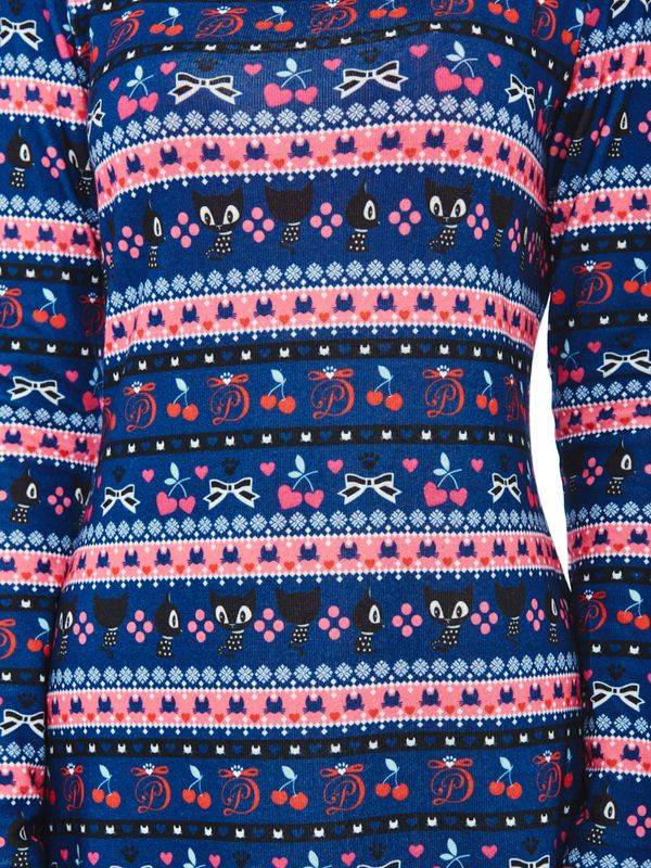Nastrovje Potsdam Pussy Deluxe Cherry Winter Damen A-Linien-Kleid mehrfarbig Meist gekauft