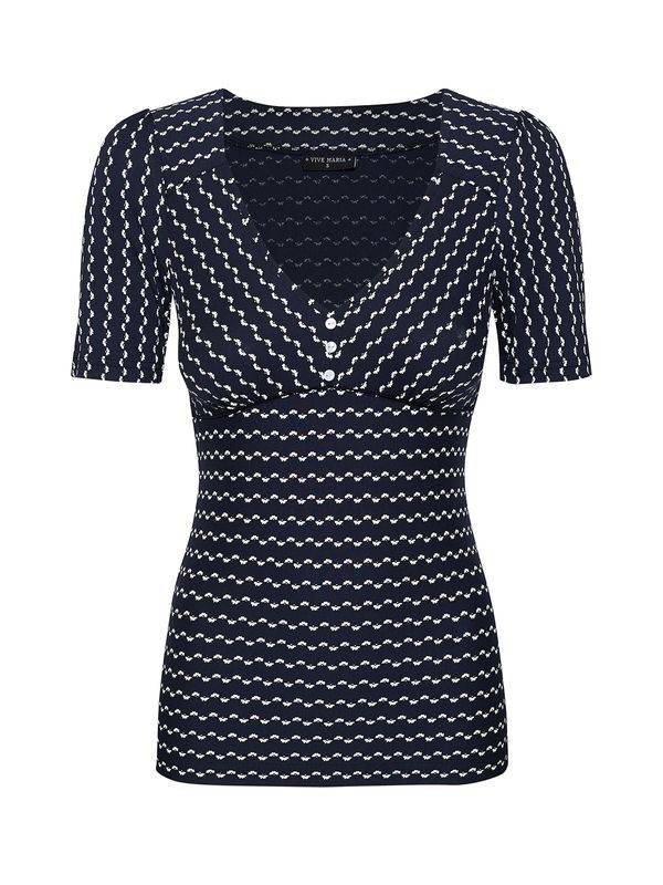 Nastrovje Potsdam Vive Maria Flower Sailor Damen T-Shirt blau allover Großer Ausverkauf