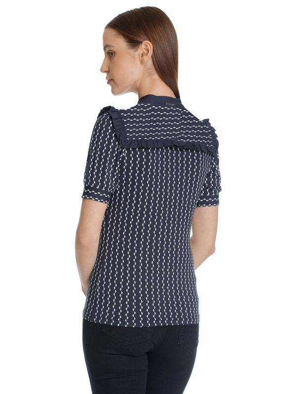 Nastrovje Potsdam Vive Maria Romantic Sailor Damen Blusenshirt blau allover Flash Sale