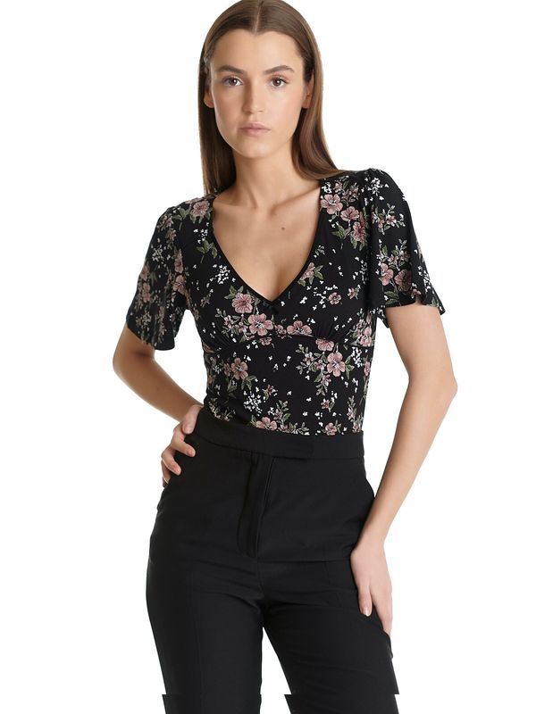 Nastrovje Potsdam Vive Maria Hibiscus Love Damen T-Shirt schwarz allover Exklusivangebot