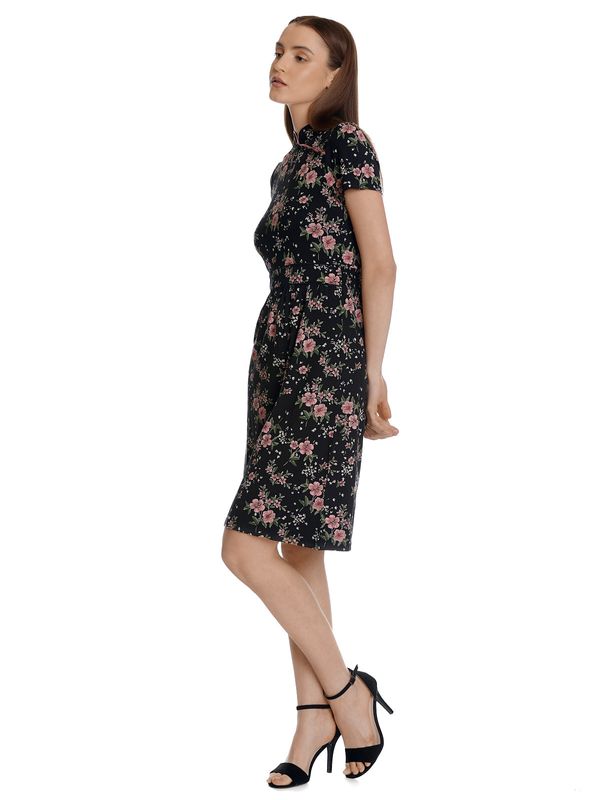 Nastrovje Potsdam Vive Maria Hibiscus Asia Damen A-Linien-Kleid schwarz allover Preisnachlass