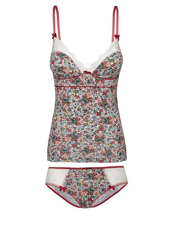 Nastrovje Potsdam Vive Maria French Flower Damen Wäscheset: Top mit Panty creme/allover Heißer Verkauf