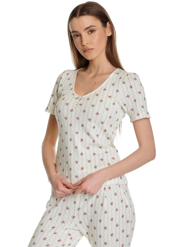 Nastrovje Potsdam Vive Maria Petite Fleur Damen Pyjama creme/allover Online Outlet