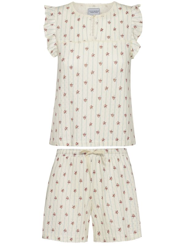 Nastrovje Potsdam Vive Maria Fleur De Nuit Damen Pyjama creme/allover Zeitlich begrenztes Angebot