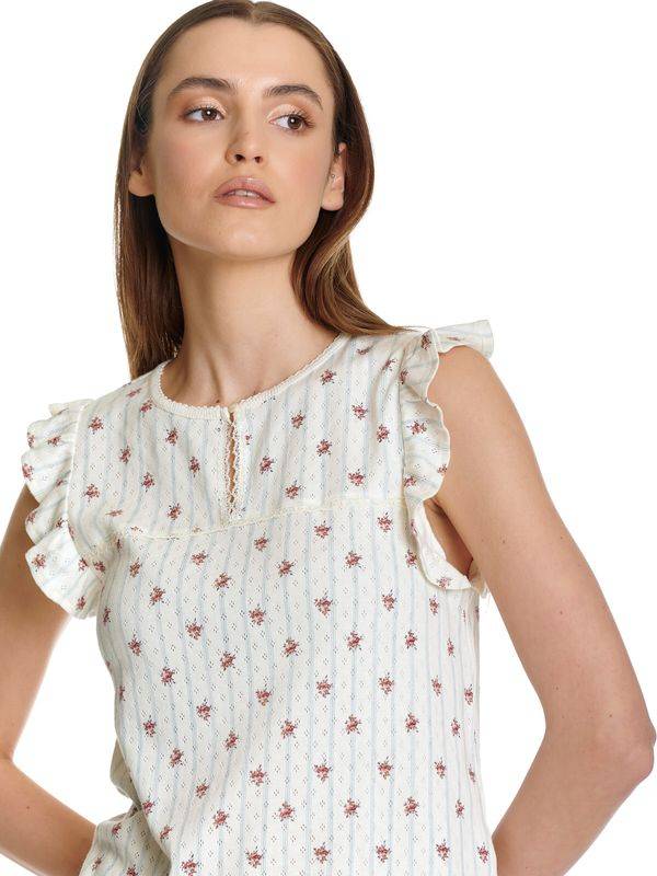 Nastrovje Potsdam Vive Maria Fleur De Nuit Damen Pyjama creme/allover Zeitlich begrenztes Angebot