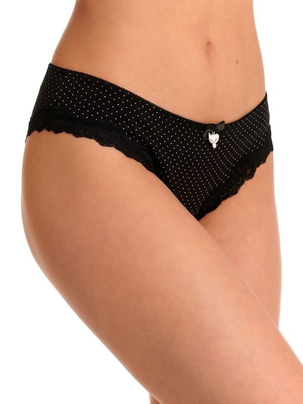 Nastrovje Potsdam Pussy Deluxe 3er Set Damen Slip-Set schwarz allover Neuheiten