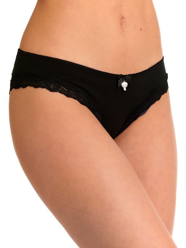 Nastrovje Potsdam Pussy Deluxe 3er Set Damen Slip-Set schwarz allover Neuheiten