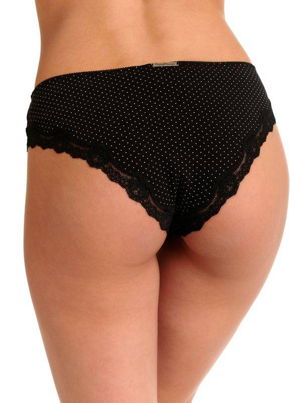 Nastrovje Potsdam Pussy Deluxe 3er Set Damen Slip-Set schwarz allover Neuheiten
