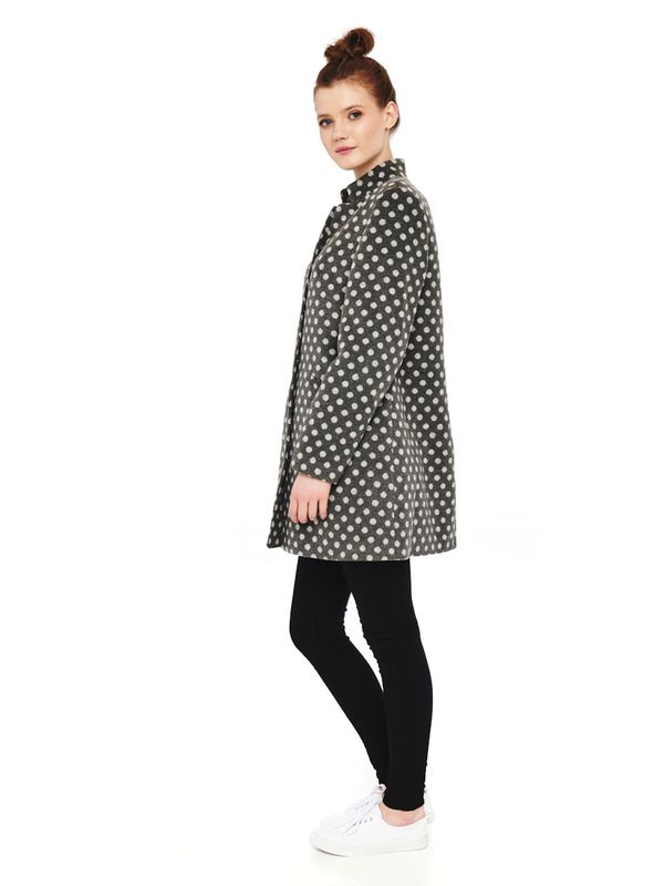 Nastrovje Potsdam Pussy Deluxe Dotties Kurzmantel Grau Räumungsverkauf