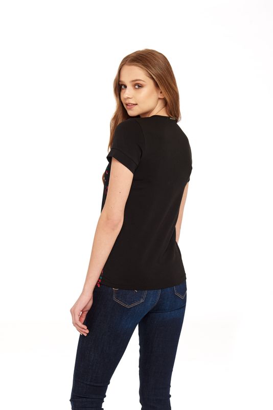 Nastrovje Potsdam Pussy Deluxe Falling Cherries Collar Shirt schwarz Kauf eins, bekomm eins gratis