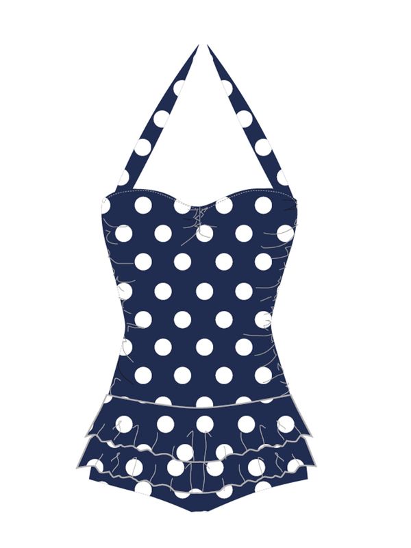 Nastrovje Potsdam Pussy Deluxe Classic Summer Damen Badeanzug blau allover Riesige Ersparnisse