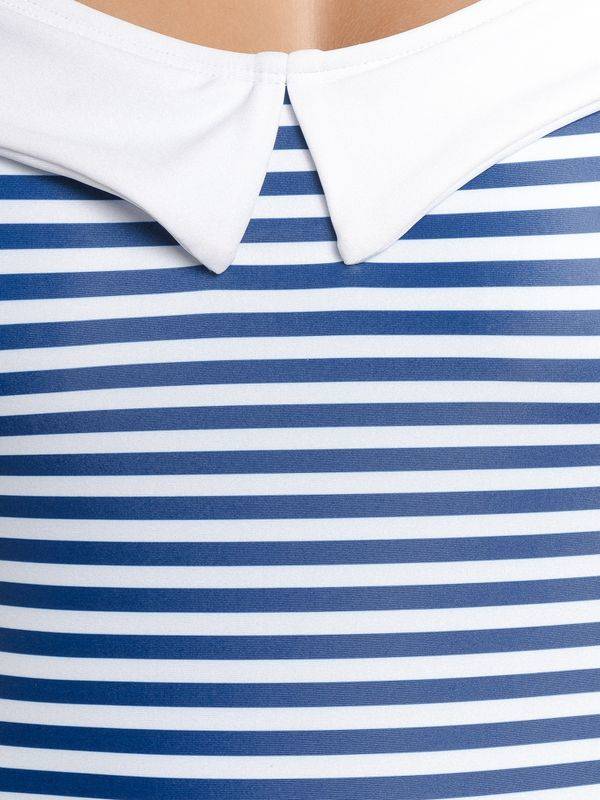 Nastrovje Potsdam Pussy Deluxe Maritim Damen Badeanzug blau allover Kostenlose Rückgabe