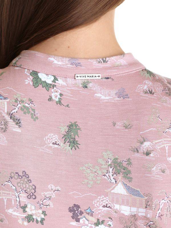 Nastrovje Potsdam Vive Maria Chinese Teahouse Damen V-Shirt lightpink allover Discount Store für neue Produkte