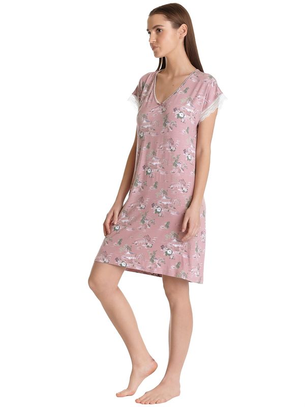 Nastrovje Potsdam Vive Maria Teahouse Rose Damen Nachthemd lightpink allover Nur noch ein Tag übrig