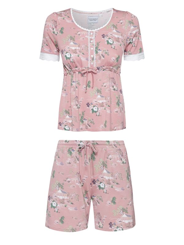 Nastrovje Potsdam Vive Maria Teahouse Rose Damen Pyjama lightpink allover Riesige Rabatte