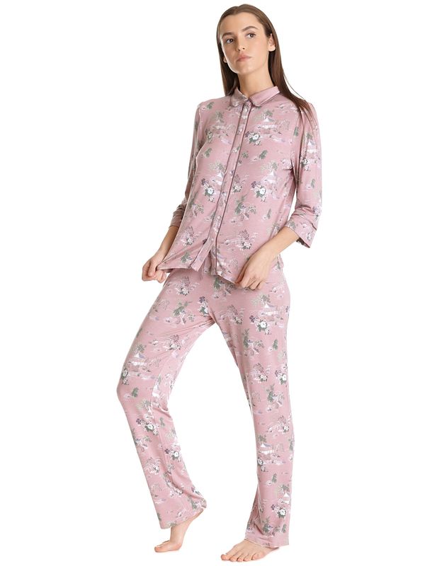 Nastrovje Potsdam Vive Maria Chinese Teahouse Damen Pyjama lightpink allover 50% Rabatt mit kostenlosem Versand